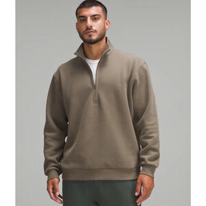 (L)‎ $128 Lululemon Oversized 1/2 Zip Scuba Pullover in Nomad